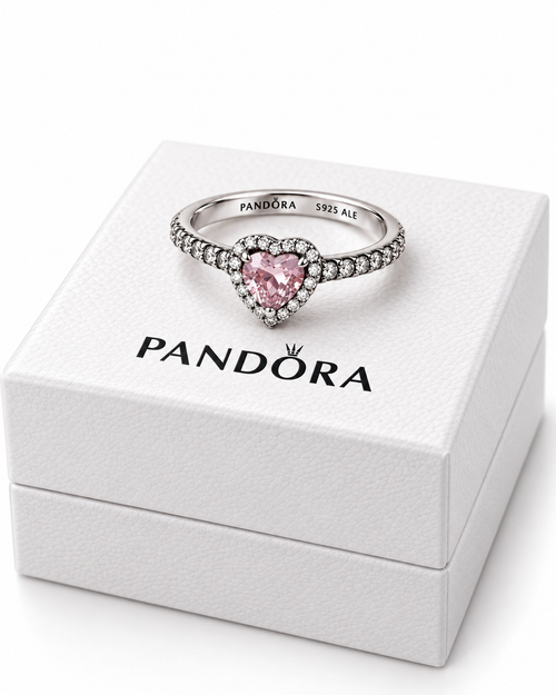 Anillo Corazón Rosa en Plata de Ley S925 – Brillo Elegante