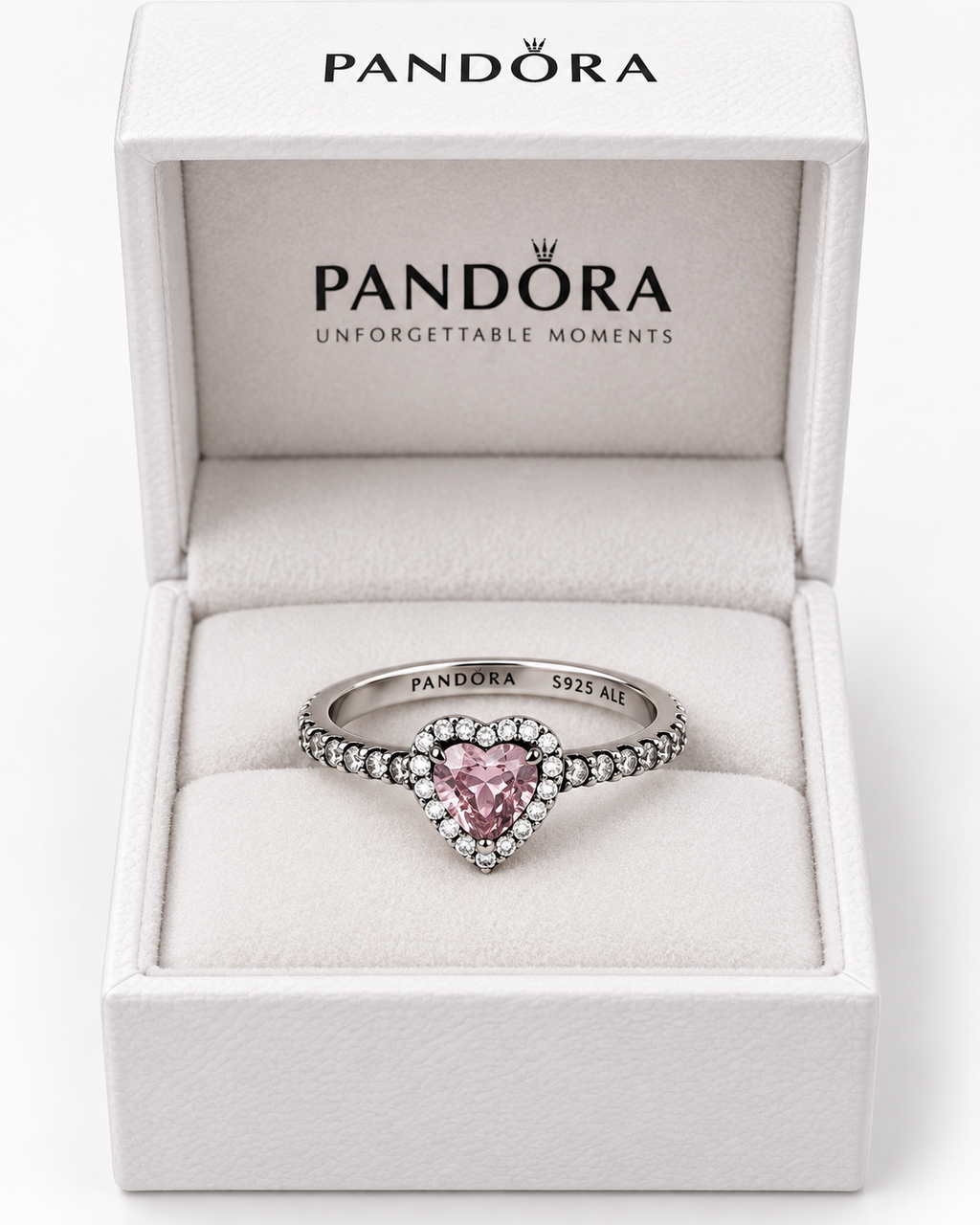 Anillo Corazón Rosa en Plata de Ley S925 – Brillo Elegante