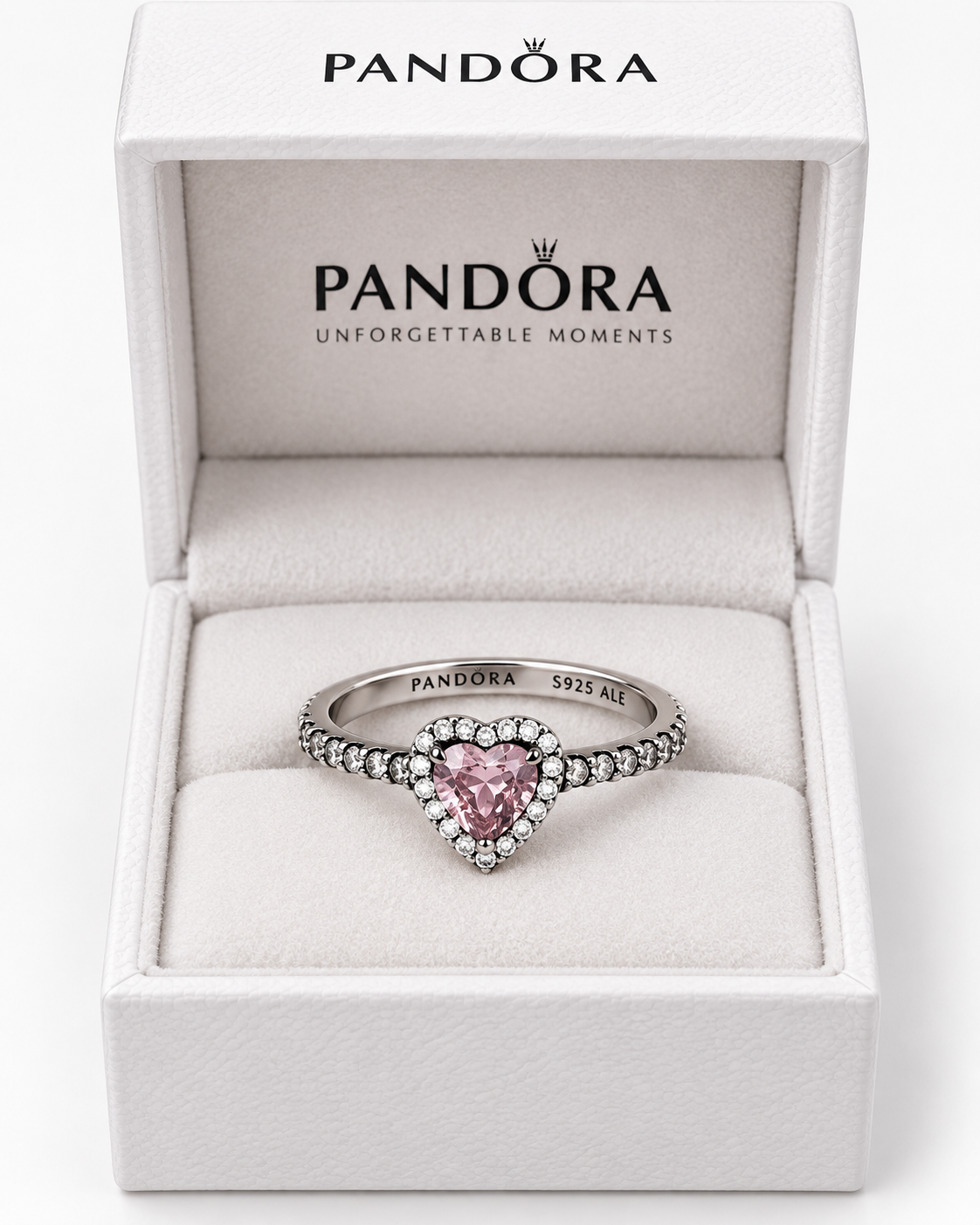 Anillo Corazón Rosa en Plata de Ley S925 – Brillo Elegante
