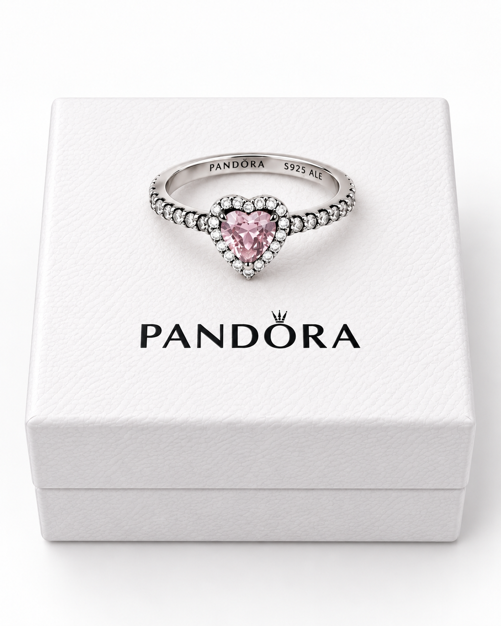 Anillo Corazón Rosa en Plata de Ley S925 – Brillo Elegante