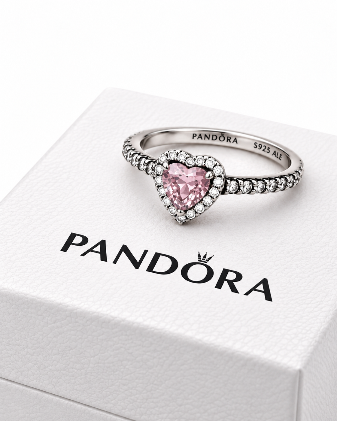 Anillo Corazón Rosa en Plata de Ley S925 – Brillo Elegante