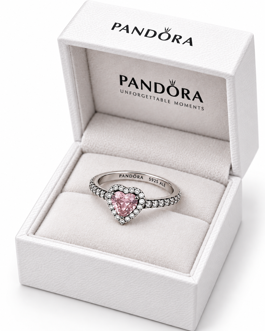 Anillo Corazón Rosa en Plata de Ley S925 – Brillo Elegante